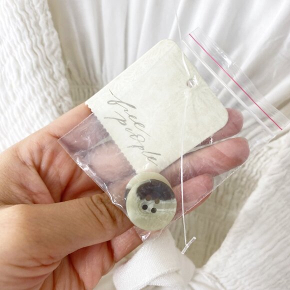 NWT Free People White Maxi Dress Size X-Small - Picture 6 of 14